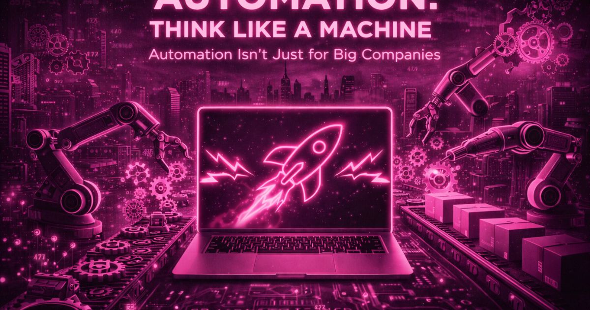 Start Thinking Like a Machine: Automation Isn’t Just for Big Companies