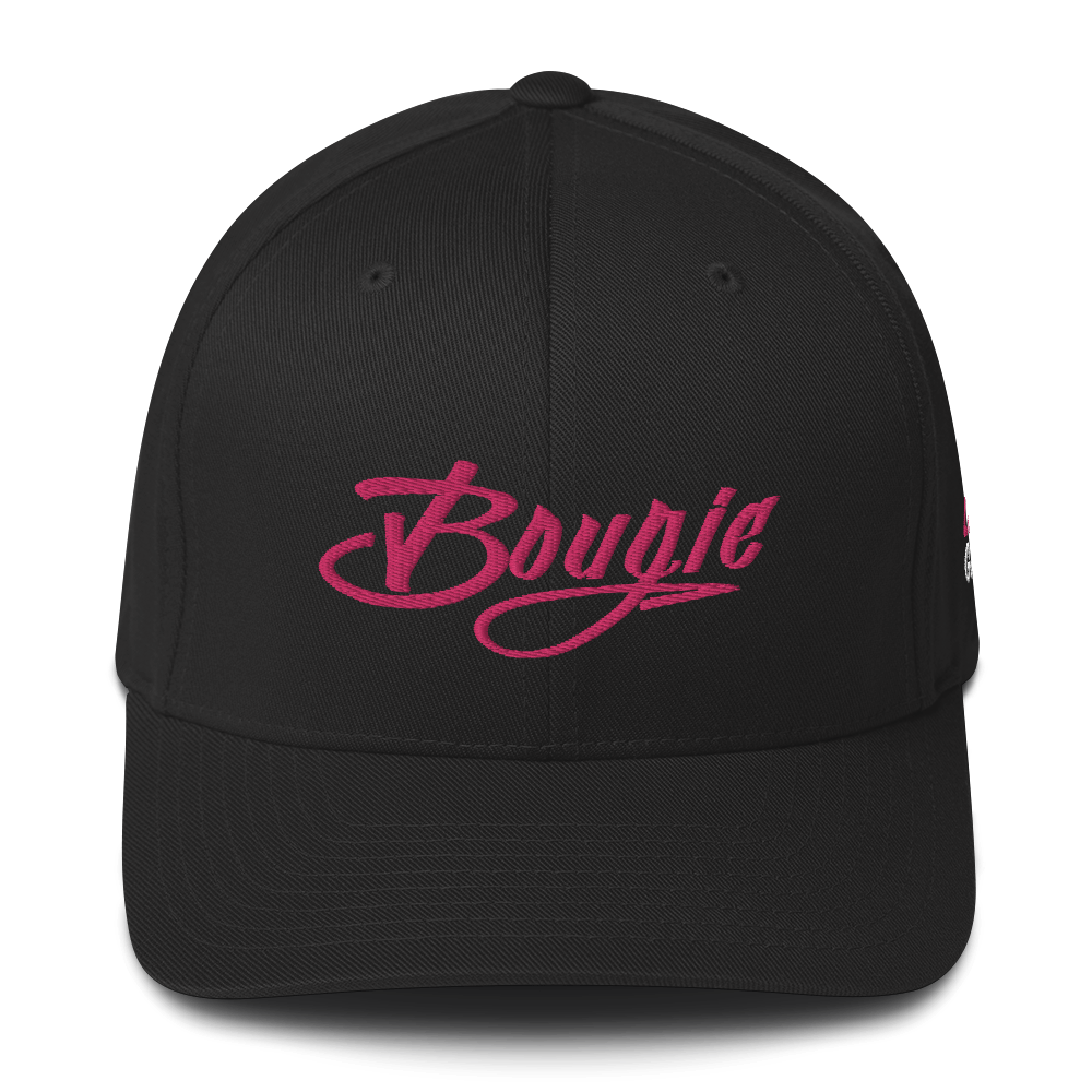 FlexFit- Fitted "Bougie" Pinky Shades Back Logo