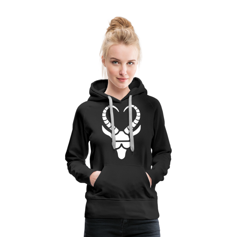 Women’s Black and White Gazelle Comfy Premium Hoodie