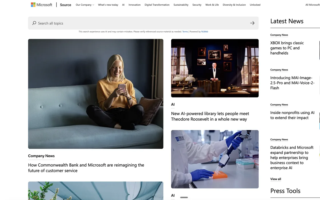Microsoft Source, the newsroom platform we built