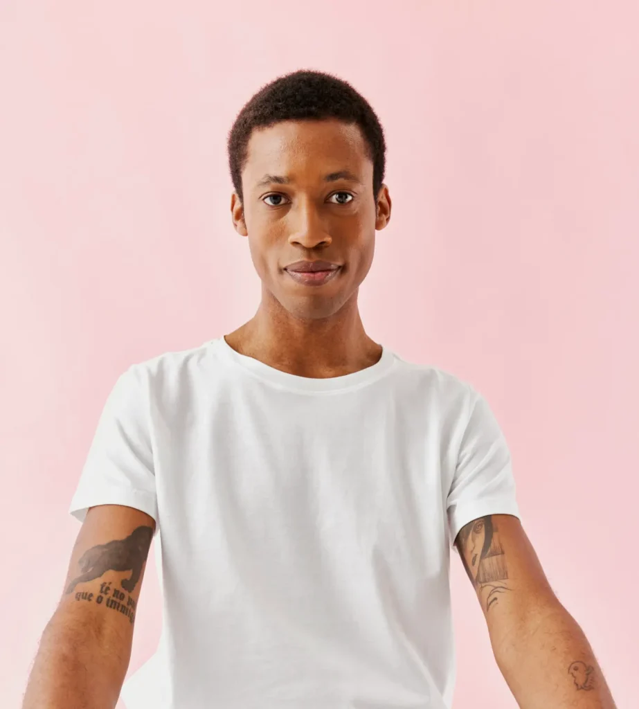 Business owner reviewing digital strategy with team