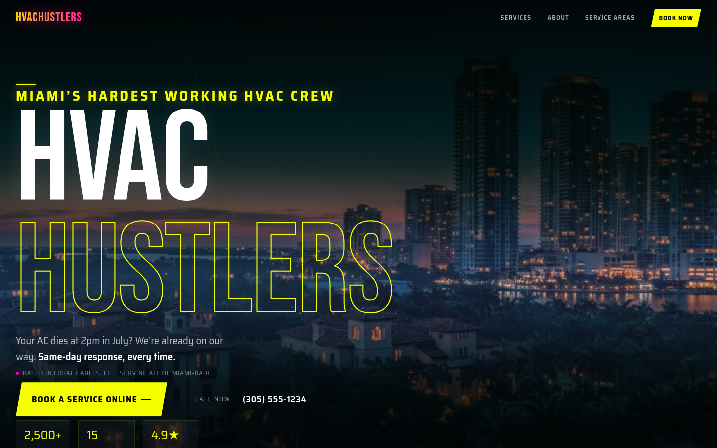 HVAC Hustlers homepage
