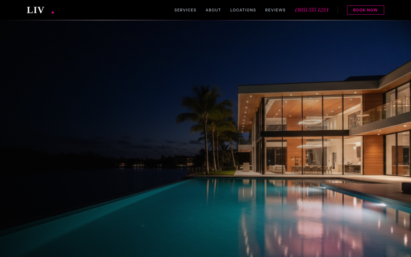 LIV Plumbing homepage